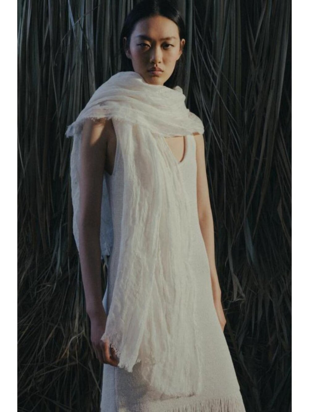 ZARA FRINGED KNIT DRESS